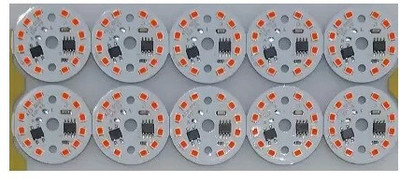 Noval 6 W Basic Round LED Bulb(Red, Pack of 10)
