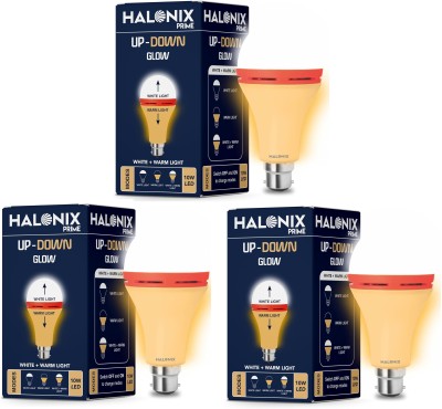 HALONIX 10 W Decorative B22 LED Bulb(Yellow, White, Pack of 3)