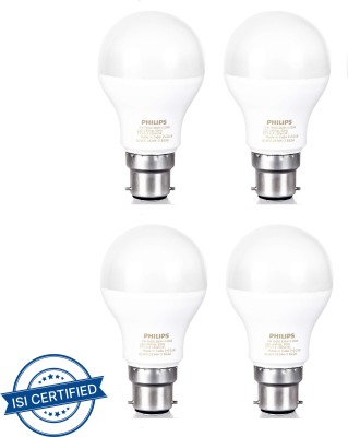 PHILIPS 9 W Standard B22 LED Bulb(White, Pack of 4)