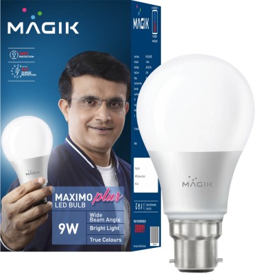 Magik 9 W Standard B22 LED Bulb(White, Pack of 4)