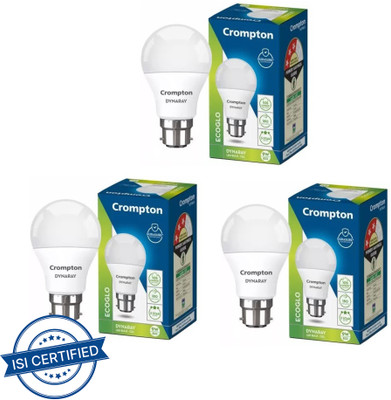 Crompton 9 W Basic Standard B22 LED Bulb(White, Pack of 3)