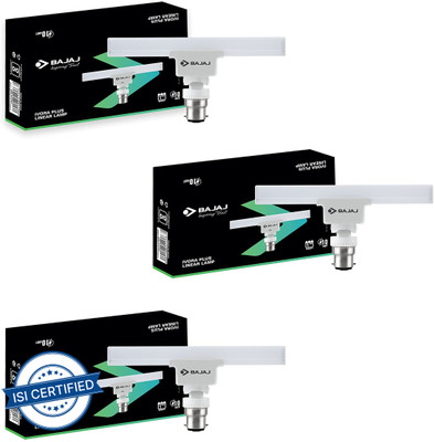 BAJAJ 10 W Basic T-Bulb B22 LED Bulb(White, Pack of 3)