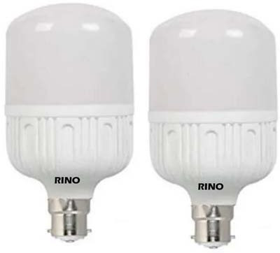 rino 20 W Basic Standard B22 LED Bulb(White, Pack of 2)