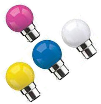 rino 0.5 W Basic Standard B22 LED Bulb(Multicolor, Pack of 4)
