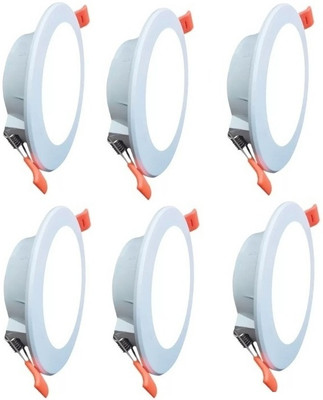 Cosas 9 W Basic Round B22 LED Bulb(White, Pack of 6)