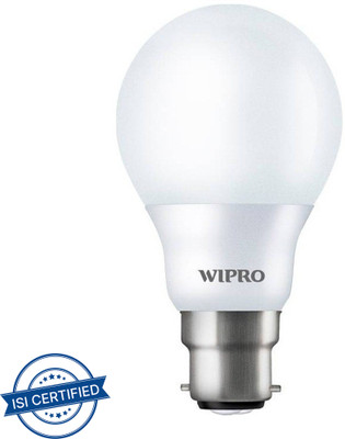 Wipro 3 W Basic Standard B22 LED Bulb(Yellow)
