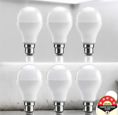 Dunagiri 9 W Basic Standard B22 D LED Bulb(White, Pack of 6)