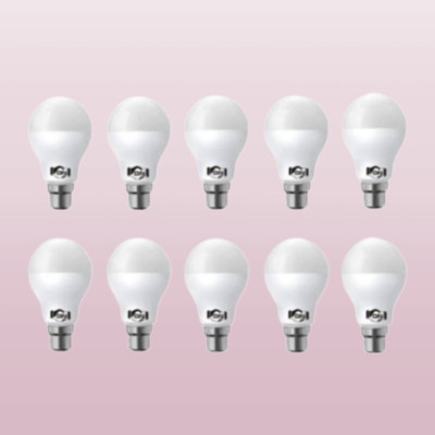 Gold Nation 10 W Basic Standard B22 LED Bulb(White, Pack of 10)