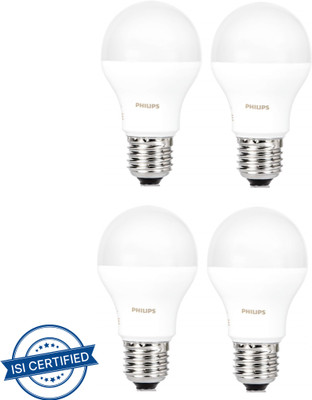 PHILIPS 9 W Basic Standard E27 LED Bulb(Yellow, Pack of 4)