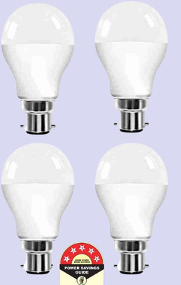 Dunagiri 9 W Basic Round B22 D LED Bulb(White, Pack of 4)