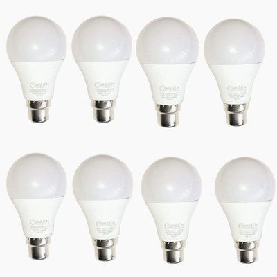 Quick On 10 W Basic U-Tube B22 LED Bulb(White, Pack of 8)