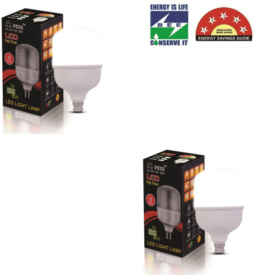PESQ 20 W Basic Round B22 LED Bulb(White, Pack of 2)