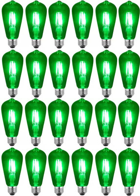 Baslash 4 W Basic Standard E27 LED Bulb(Green, Pack of 24)