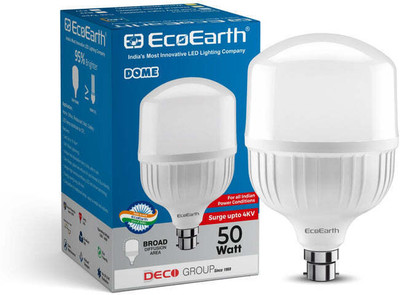 ECOEARTH 50 W Basic Round E27 LED Bulb(White)