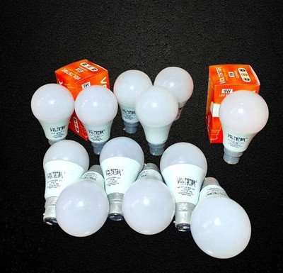 Voltstar 9 W Basic Standard B22 D LED Bulb(White, Pack of 12)