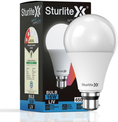 Sturlite 16 W Standard B22 D LED Bulb(White)