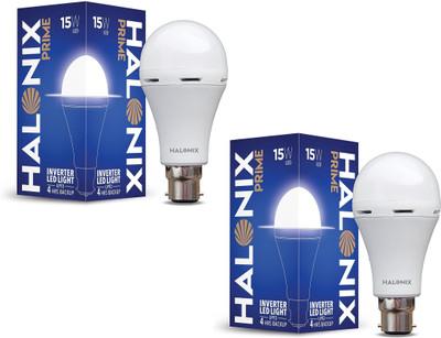 HALONIX 15 W Inverter Standard B22 Inverter Bulb(White, Pack of 2)