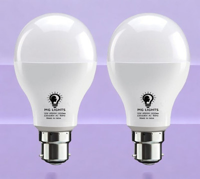 mg lights 5 W Basic Arbitrary B22 LED Bulb(White, Pack of 2)