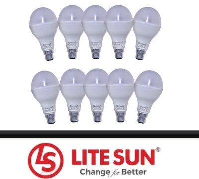 LiteSun 18 W Basic Standard B22 LED Bulb(White, Pack of 10)