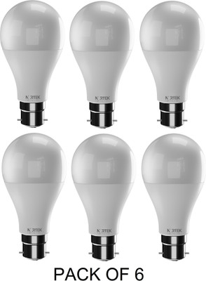 Nortek 12 W Basic Standard B22 LED Bulb(White, Pack of 6)