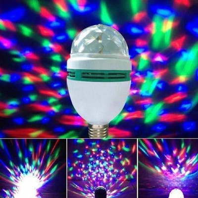 Dunagiri 4 W Music Round B22 LED Bulb(Multicolor)
