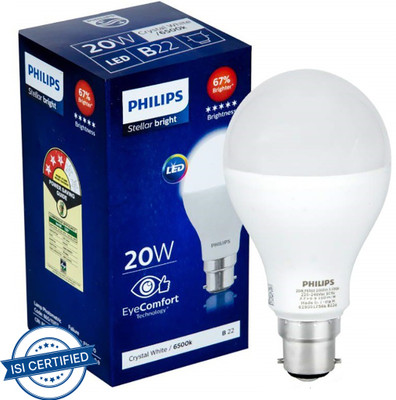 PHILIPS 16 W Basic Standard B22 LED Bulb(White)