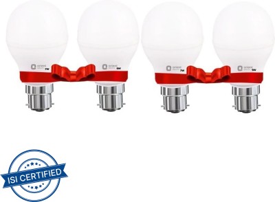 ORIENT 7 W, 9 W Standard B22 LED Bulb(White, Pack of 4)