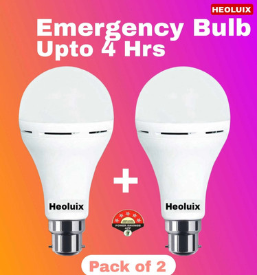 heoluix 12 W Basic Standard B22 D LED Bulb(White, Pack of 2)