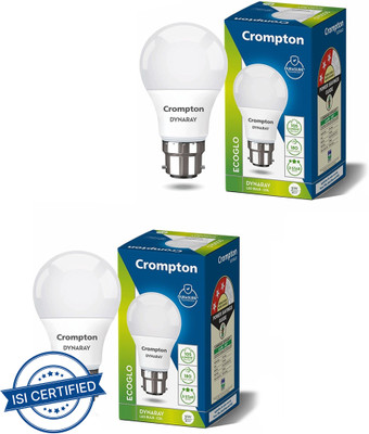 Crompton 3 W Basic Standard B22 LED Bulb(White, Pack of 2)