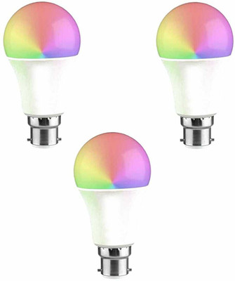 NEW INDIA LIGHTING 12 W Color Changing Standard B22 LED Bulb(Red, Blue, Pink, Pack of 3)