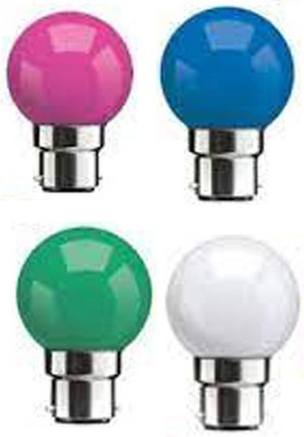 rino 0.5 W Basic Standard B22 LED Bulb(Multicolor, Pack of 4)