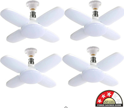 spark world 25 W Basic Standard B22 LED Bulb(White, Pack of 4)