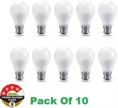 KEIKO 900 W Round B22 LED Bulb(White, Pack of 10)