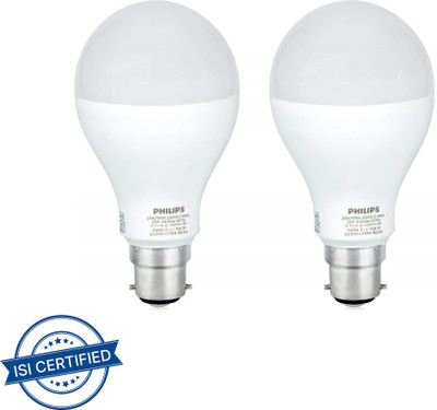 PHILIPS 22 W Basic Round B22 LED Bulb(White, Pack of 2)