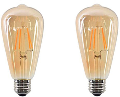 vibunt 4 W Basic Arbitrary E27 LED Bulb(Yellow, Pack of 2)