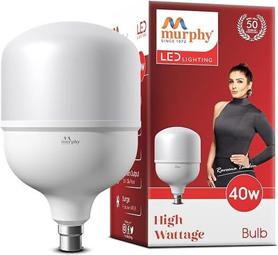 MURPHY 40 W Basic Standard B22 LED Bulb(Yellow)