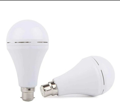 Dunagiri 9 W Inverter Round B22 D LED Bulb(White, Pack of 2)