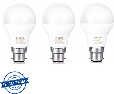 PHILIPS 9 W Basic Standard B22 LED Bulb(Yellow, Pack of 3)