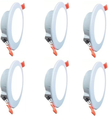 Cosas 9 W Basic Round 2 Pin LED Bulb(White, Pack of 6)