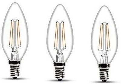 Eve Hanger 4 W Basic Candle E14 LED Bulb(Yellow, Pack of 3)