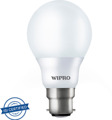 Wipro 7 W Basic Standard B22 LED Bulb(Yellow)