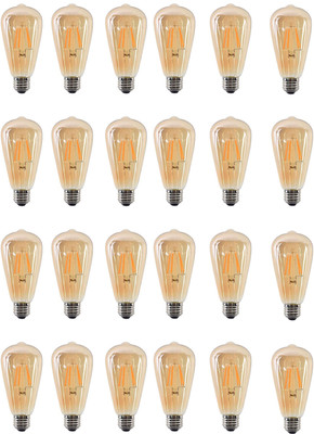 Eve Hanger 4 W Basic Arbitrary E27 LED Bulb(Yellow, Pack of 24)