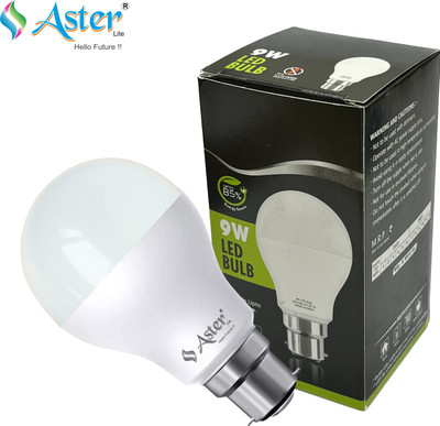 ASTER LITE 9 W Basic Standard B22 LED Bulb(White)