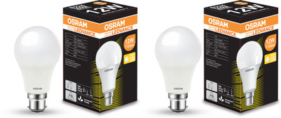 ledvance 12 W Basic Round B22 D LED Bulb(Yellow, Pack of 10)