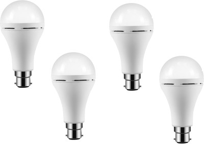 Brightzone 12 W Round B22 LED Bulb(White, Pack of 4)