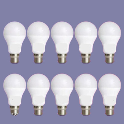 Gold Nation 10 W Basic Standard B22 LED Bulb(White, Pack of 10)