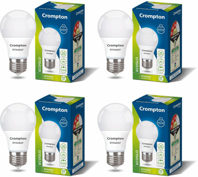 Crompton 5 W Basic Round E27 LED Bulb(White, Pack of 4)