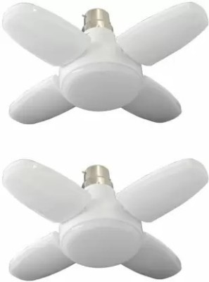 H Decor 28 W Standard B22 LED Bulb(White, Pack of 2)