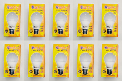Quick On 15 W Eye Safety Compliance Globe B22 LED Bulb(White, Pack of 10)