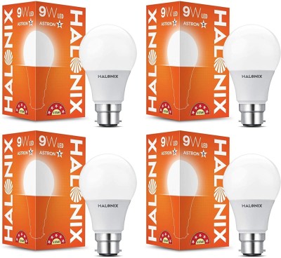 HALONIX 9 W Standard B22 LED Bulb(White, Pack of 4)